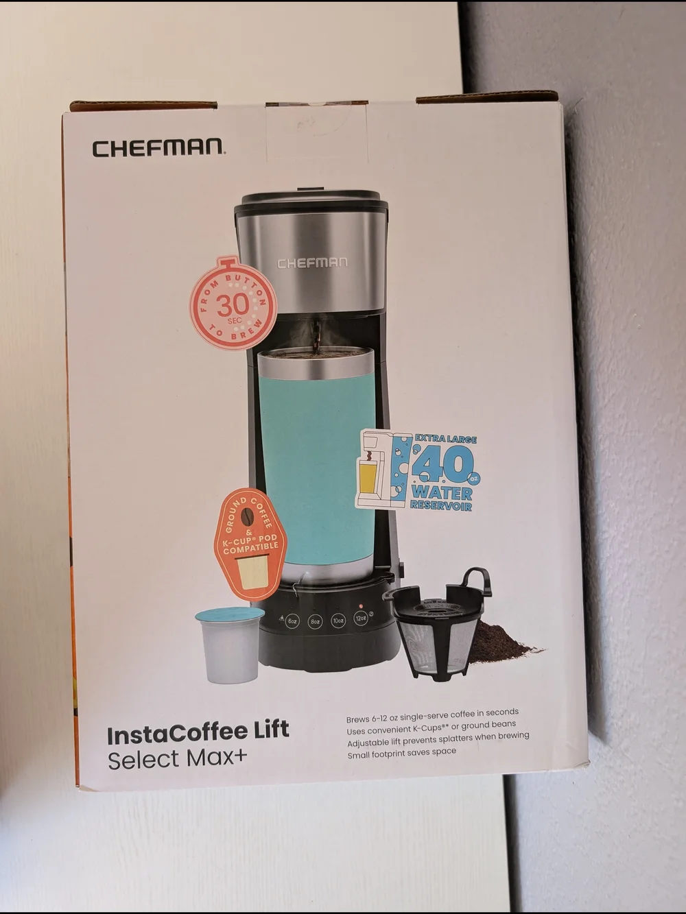 Chefman InstaCoffee Lift Select Max+